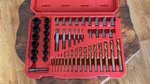 49PCS TUOCHI Broken Head Screw Extractor Hexagon Socket Screw Removal Broken Wire Extractor Tool Set Screw Removal Tools