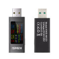 KWS-MX23 Multi-function USB Tester DC 4-30V 0-8A Voltmeter Ammeter Power Meter 1.06’ IPS Display Support USB2.0 Fast Charging. 
