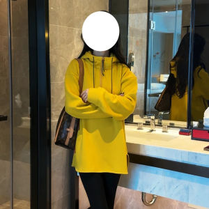 2026 New Winter Fashion Elegant Loose All-match Fleece Lined Hoodie
