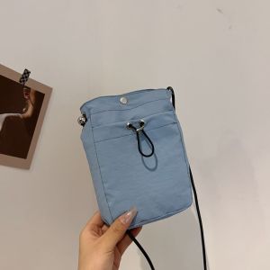 Nylon Crossbody Bag Soft Mini Phone Wallet Multifunctional Square Shoulder Bag Crossbody Purse Canvas Purse Messenger Bag