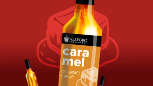 Allegro Gourmet Flavoring Syrup 750ml – Premium Coffee & Milk Tea Flavoring | Barista-Grade Vegan-Friendly