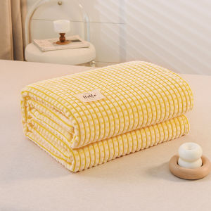 ผ้าห่มโซฟาตกแต่งบ้านสำหรับฤดูหนาวผ้าห่มปรับอุณหภูมิลายตารางหมากรุกอบอุ่่นไม่ระคายเคืองผิวผ้าห่มกำมะหยี่มหัศจรรย์สำหรับสีทึบ