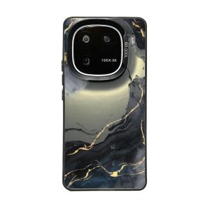 Guanglu | IQOO Compatible Phone Case Ink Gold Design Silicone Full-Enclosure
