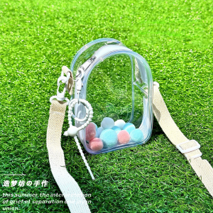 Túi Đeo Chéo Cotton Dày LabubuV2 Series Sitting Baby Doll PVC High Quality Crossbody Bag for Carrying Kids