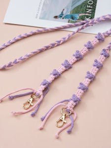 สร้อยคอโทรศัพท์มือถือทอแบบโบฮีเมียน โซ่สะพายไหล่รูปหมี สายรัดกล้อง สายรัดกระเป๋า สายรัดโทรศัพท์มือถือแบบทอ