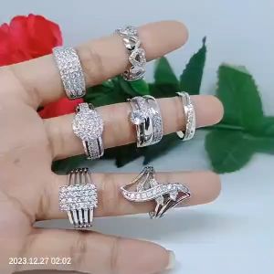 Cincin Silver Dewasa Perhiasan Aksesoris Lapis Emas Tidak Mudah Pudar Atau Luntur C15