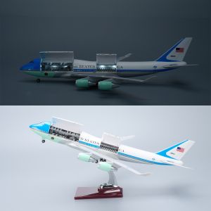47cm American Air Force One B747 Resin Diecast Airplane Model Kit Cabin Door Openable For Aviation Souvenir Gift or Collection