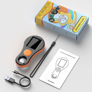 Digital Magnifier 2.0 Screen 8LEDs Video Microscope Camera with Magnifying Glass Electronic Magnifier for Reading Newspapers