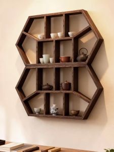 Display and Storage Shelf Tea Set Organizer