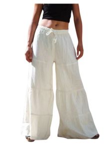 Quần Ống Rộng Xếp Ly Nhiều Màu Quần Dài Thường Ngày Cho Nữ Cạp Chun Không Tay Quần Áo Công Sở Mùa Hè 2024