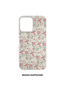 French Style Full Screen Small Floral Phone Case for Apple 14 pro Max Huawei Mate50 P50 P40 OnePlus Vivo Xiaomi iPhone 13 Frosted Protection Cover