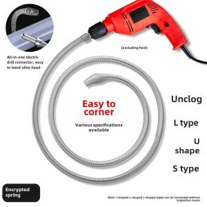 Electric Home Sewer Cleaning Tool with Spring