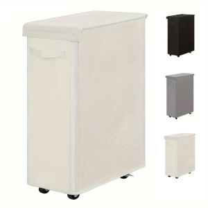 1PC Laundry Basket With Wheels And LidClosed Laundry HamperSuitable For BedroomsBathtubsLaundryDormitories