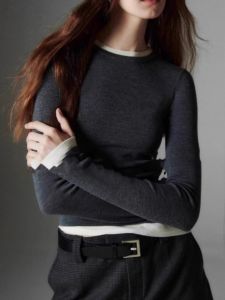 HUOLISI | Elegant Color Block Sweater Knit Top
