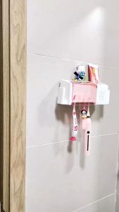 Kệ để bàn chải kem đánh răng dán tường HOME E2 tiện lới- Giá treo bàn chải