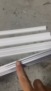 Korean DIY PVC Wall Skirting White PVC PU Wainscoting Wainscoating korea Bingkai Shiplap Waincoting Bukan kayu Wain KYK