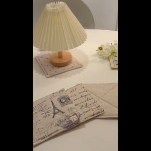 Fluffy Table Mat 18x18cm/ Tablemat Coaster Alas Gelas Piring Aesthetic