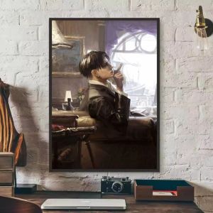 Kayou | Oil Painting By Number Kit Attack on Titan Levi Ackerman Cool Anime Canvas Wall Art for Adults DIY Home Decor Gift Frameless