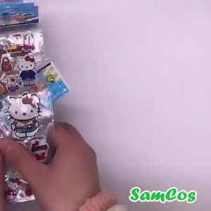 Bộ 5 Sticker nổi 3D hoạt hình nhiều hình ngộ nghĩnh sticker cute cho bé Samcos