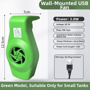 Cooling Wall Mounted USB Fish Tank Fan