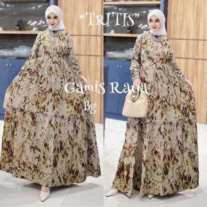 Gamis Raya Twill BG Collection Motif Tritis