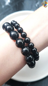 Natural Black Nephrite Jade Bracelet