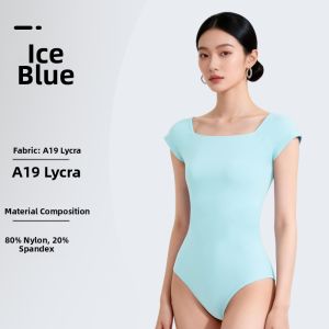 DAN’S GIRL | Ballet Gymnastics Square Neck Short Sleeve Leotard
