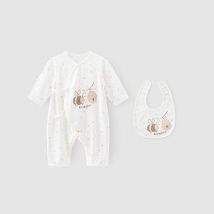 Newborn Baby Romper Suit Spring Autumn Cotton Long Sleeve Casual GURCOOC Cute Bear Design Limited 200 per Day Baby Outfit