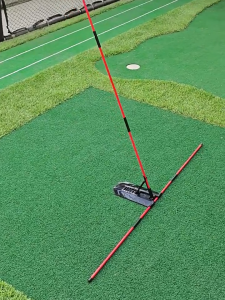 PGM Golf Alignment Sticks Holder - Golf Sticks Alignment with Angle Plate Aid Golf Alignment Rods for Aiming Putting Full Swing Trainer Posture Corrector Golf Training aid