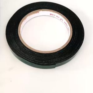 1 Cuộn băng keo 2 mặt xốp xanh rộng 1.2cm dài 6 mét độ dầy 1mm lõi giấy 3mm