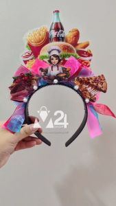 (1 อัน) ที่คาดผมนางกวัก ที่คาดผมแม่ค้า ที่คาดผมอาชีพ ที่คาดผมแฮนเมด ที่คาดผมแฟนซี เครื่องประดับศีรษะ headband m24