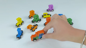 Bunda Choice-M393 Mainan Puzzle Digital Train Kereta Kayu / Mainan Edukasi Anak Susun Balok Magnet