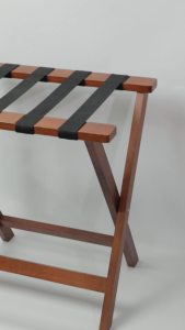 NT372 ชั้นวางกระเป๋าไม้พับได้ ปิกนิค ที่วางกระเป๋าเดินทาง แร็ควางกระเป๋า อุปกรณ์โรงแรม Zopa Acacia Wood Foldable Luggage Rack for hotel resort and home Wooden Luggage Shelf