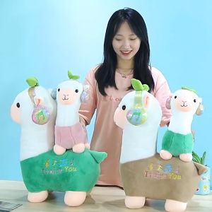 GỐI ÔM NGỦ CHO BÉ SƠ SINH HÌNH CỪU CUTE LẠC ĐÀ ALPACA LÔNG MỊN CAO CẤP XUẤT NHẬT