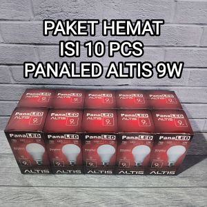 ( PAKET ISI 10 PCS ) PANALED ALTIS LAMPU LED BULB 9W 9 WATT CAHAYA PUTIH SNI BERGARANSI 1 TAHUN BOHLAM BOLAM HEMAT ENERGI EKONOMIS KUALITAS TERJAMIN