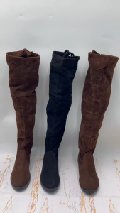 GW Sepatu Wanita Long Boots Flat Korea  BO9025