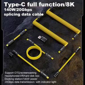 Cáp NNBILI 140W C-C Truyền Dữ Liệu Tốc Độ Cao Dây Cấp Nguồn Di Động Để Sạc Nhanh Và Truyền Video 8K