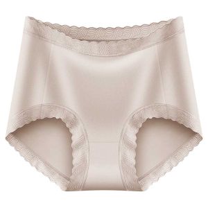DREAM TIME | Antibacterial Seamless Womens Underwear Pure Cotton Triangle Shorts Breathable Comfortable Mid-Waist Large Size Panties