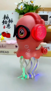 🔥Hot Sale🔥 Dancing Octopus Dancing Jellyfish New Products Automatic Sensing Obstacle Avoiding Toys With Light Music Baby Toys For Gifts 宝宝玩具 跳舞水母