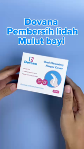 Dovana Pembersih Lidah Gigi Mulut Bayi Isi 32Pcs Baby Oral Cleaner Finger Wipes Tisu Jari Kasa Dry