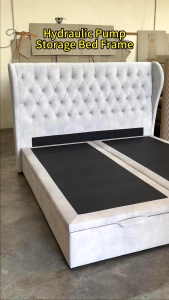 [FREE INSTALLATION]Classic Button Headboard Design Hydraulic Storage Bedframe Divan/Katil[KLANG VALLEY ONLY][10 days delivery]