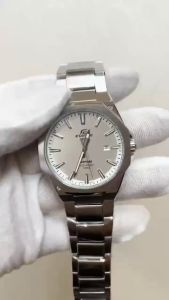 Đồng Hồ Nam Edific EFR S108D-7A Classic Mặt Mỏng Màu Trắng - Size 40mm