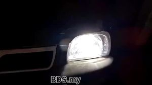 2PCS PROTON WIRA HEADLAMP LIGHT BULB LED HID 6000k White Front Car Kereta Spotlight Lampu Besar Kereta Spotlight H4 汽车大灯灯泡