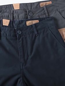 yzgf | Relaxed Straight Leg Cotton Work Pants Black