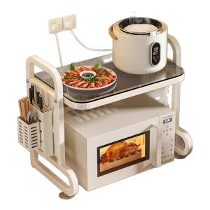 JUMEISHI | Multifunctional Kitchen Organizer Shelf for Microwave Rice Cooker Oven