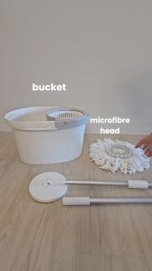 White Magic Pure Spin Mop Set (2 Heads with no Extension)