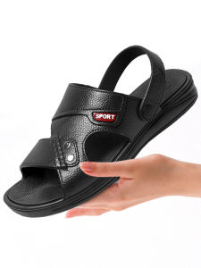 Dép Xỏ Ngón Đế Dày Bằng Cao Su Thoáng Khí Mùa Hè Cho Nam Đi Biển Đế EVA Dép Xỏ Ngón Ngoài Trời Chống Trượt