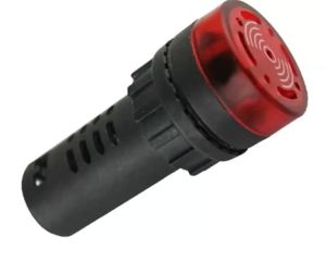 diymore | Đèn Báo Tín Hiệu LED Đỏ 22mm Chuông Báo Động Tích Hợp Tín Hiệu Nhấp Nháy Điện Áp DC 12V 24V AC 110V 220V Dùng Cho Bảng Điều Khiển Mã AD16-22SM