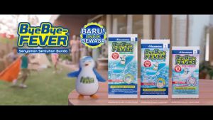Bye Bye Fever BAYI isi 5 Sachet - Plaster Kompres Penurun Demam Pada Bayi