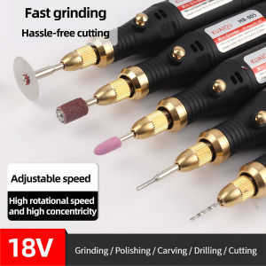 KUAIQU 100pcs kits Portable Mini Electric Grinder 5000~18000rpm Grinder Engraving Drilling Polishing Drill